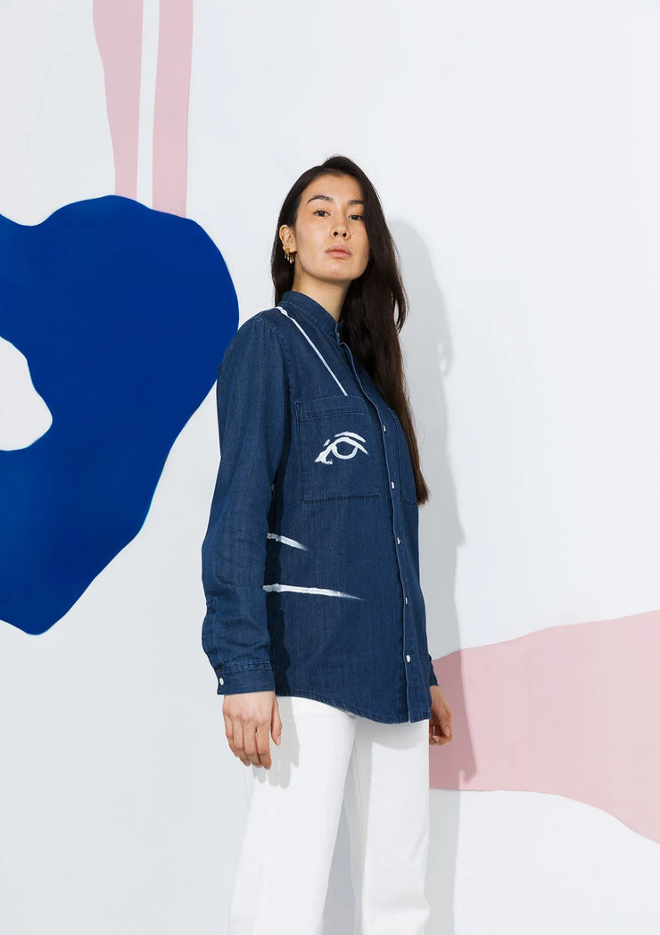 DNA loves ART - Denim Shirt - Artwork 1