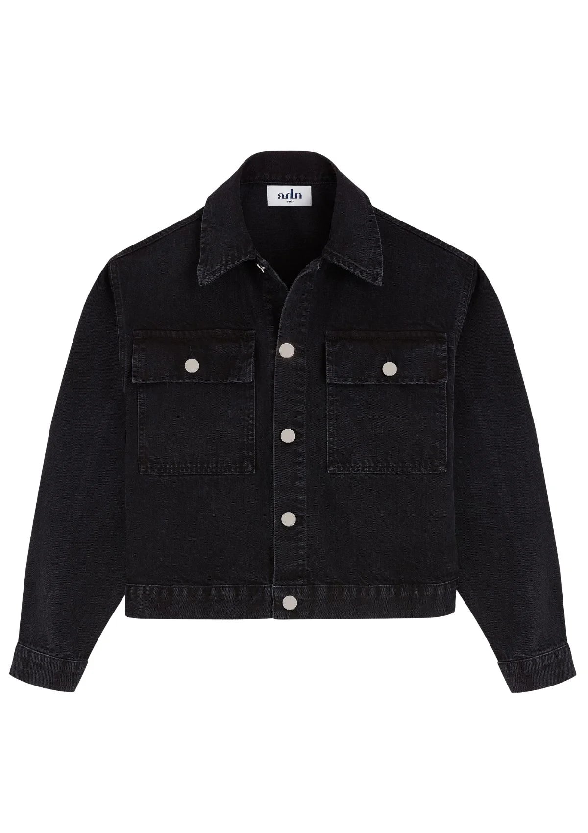 CORTO - Cropped jacket in washed denim