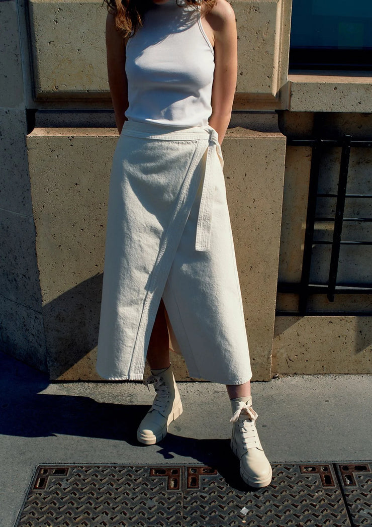 FALDA - Denim skirt