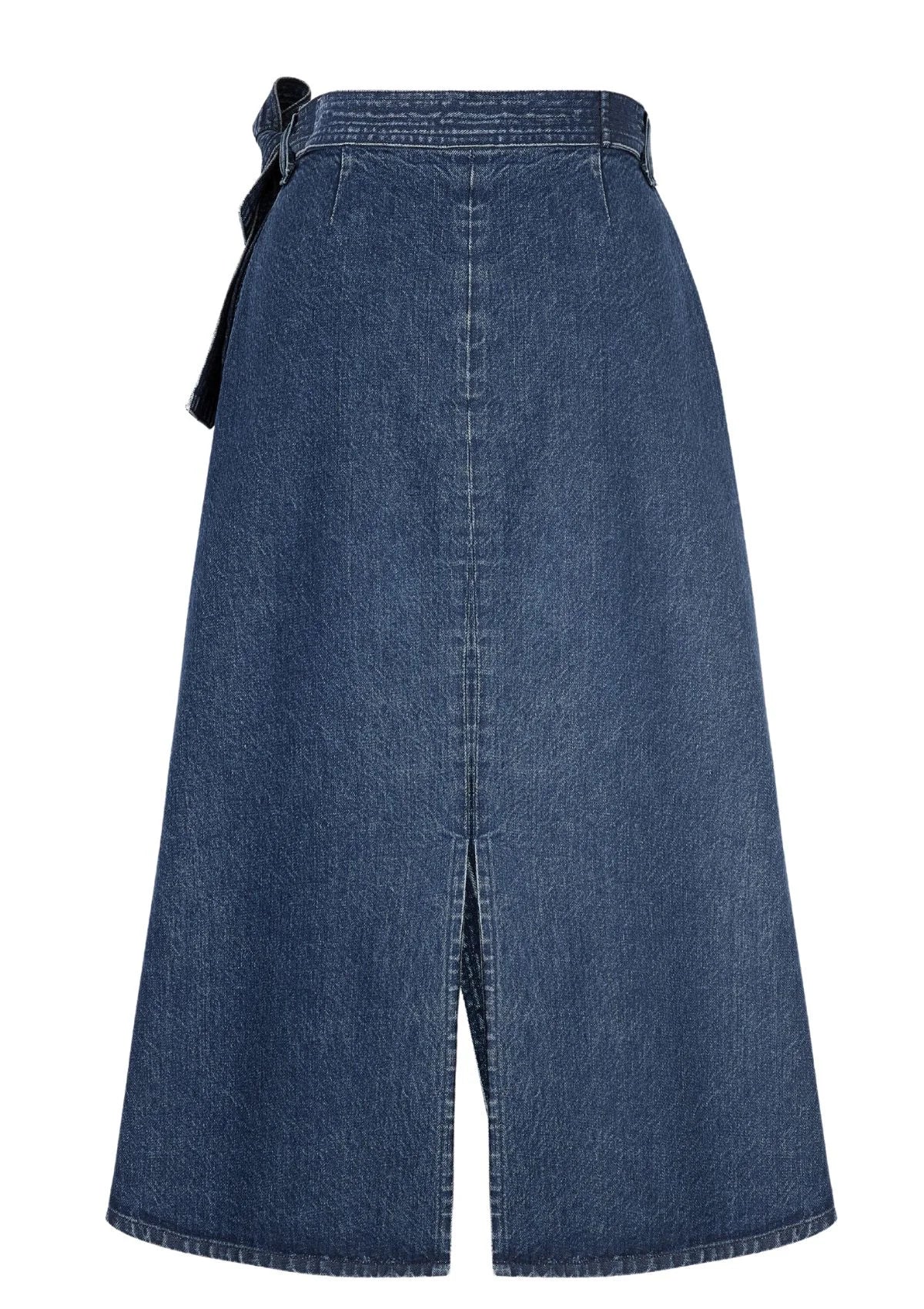 FALDA - Denim wrap skirt