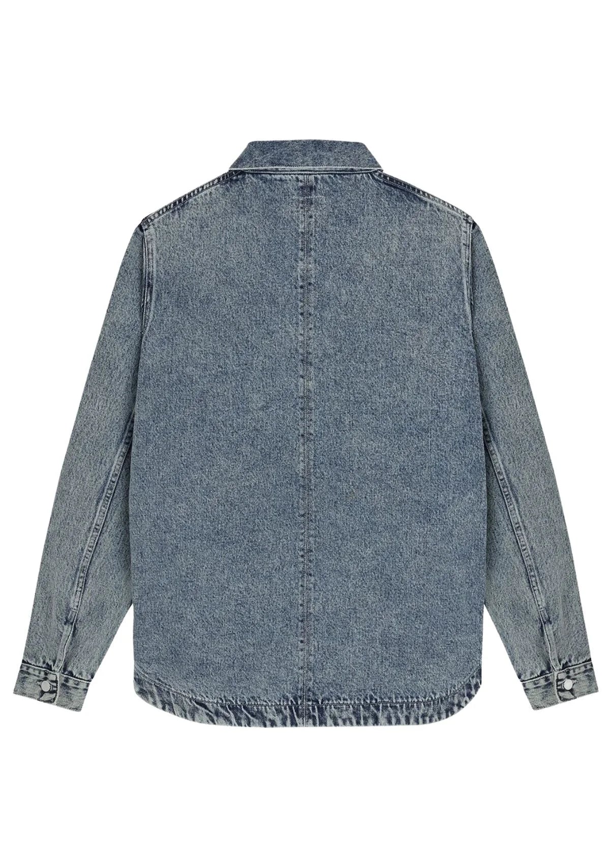 GENESIS - Workwear jacket in washed denim