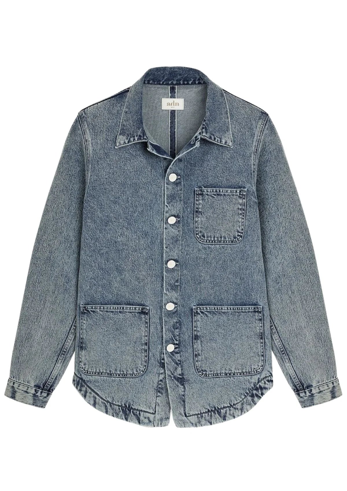 GENESIS - Workwear jacket in washed denim