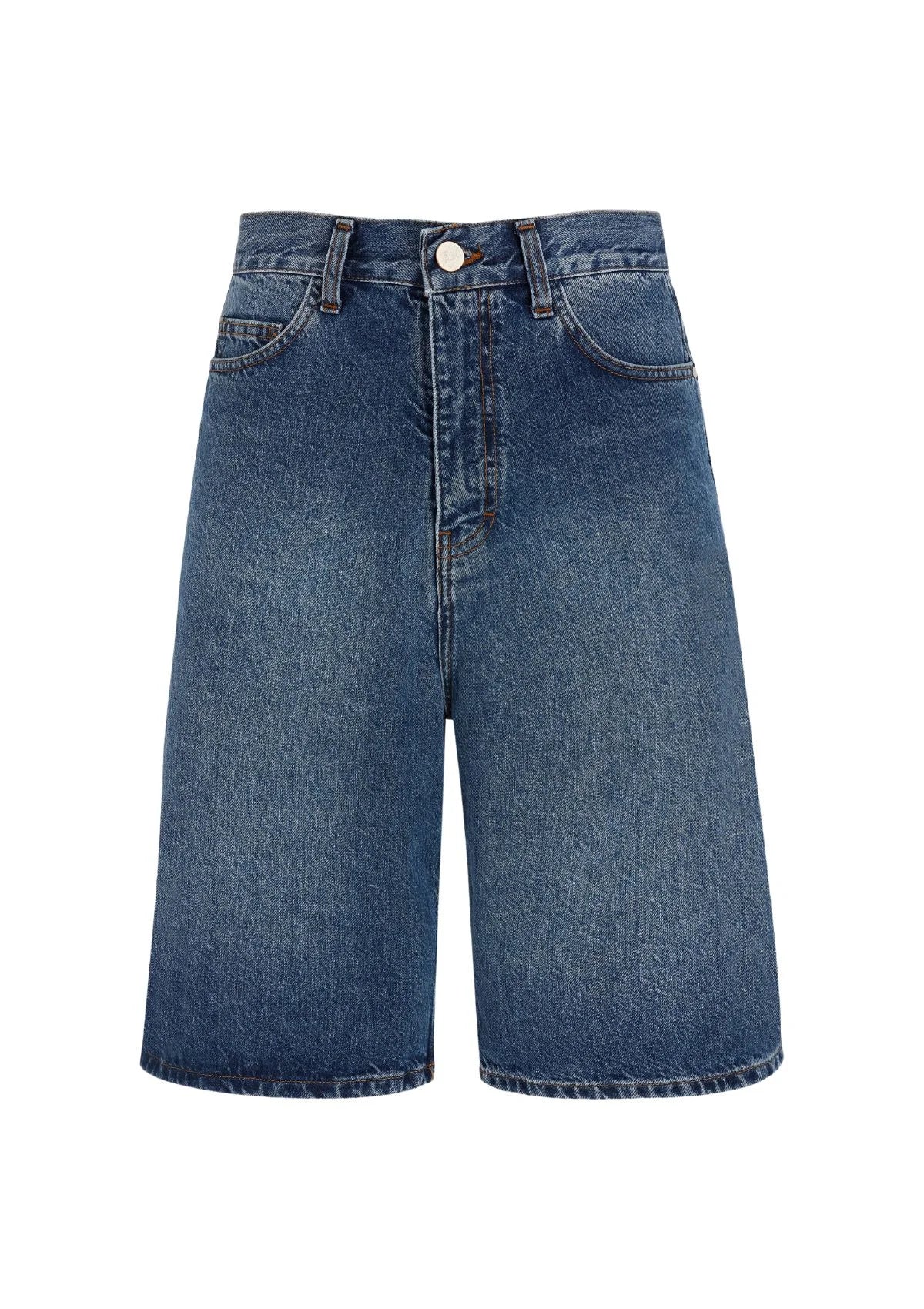 LARS Mini - Bermuda shorts in washed denim