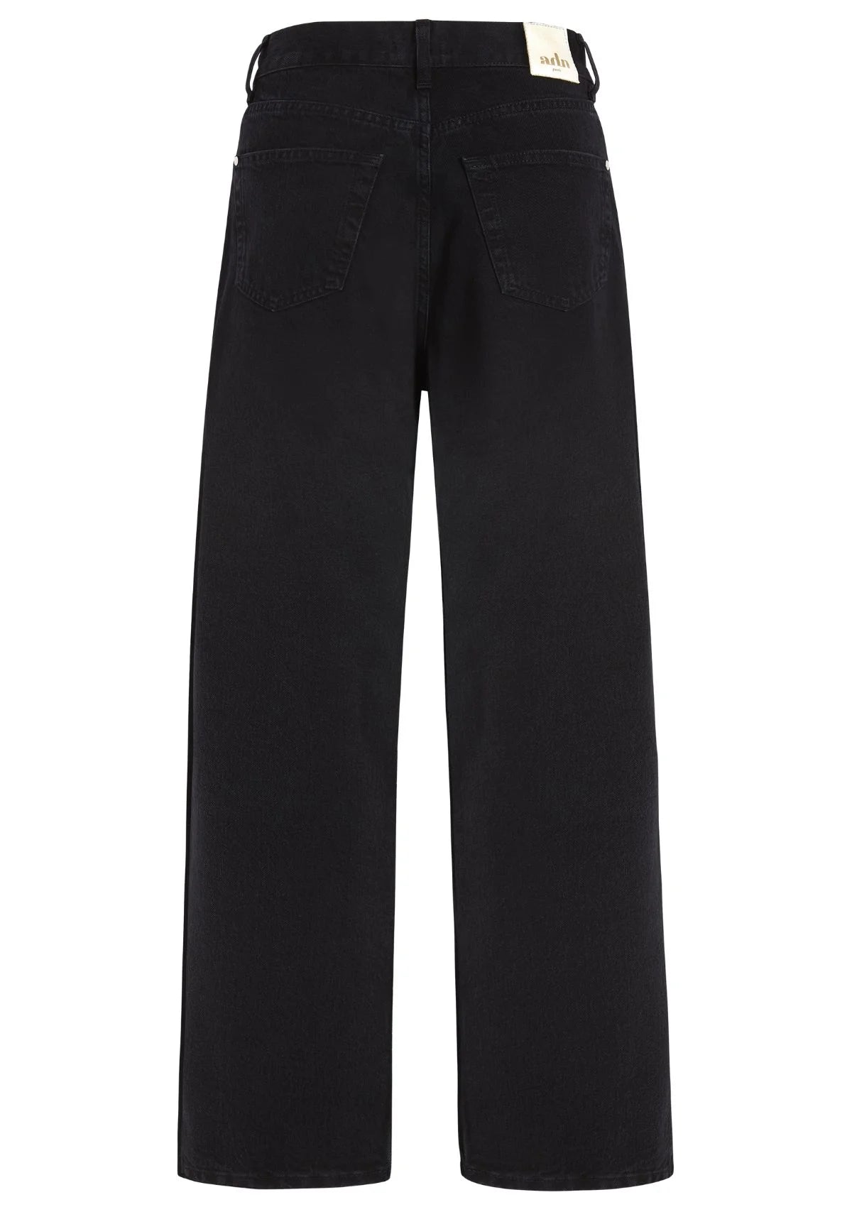 LARS - Wide leg jeans in washed denim