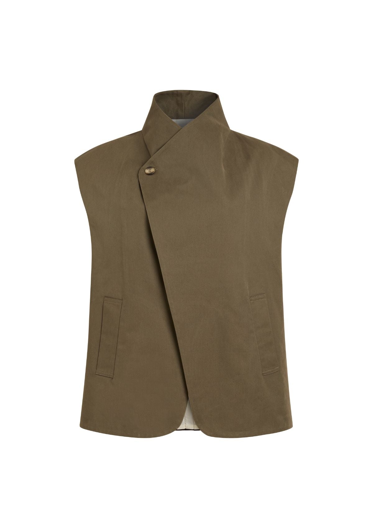 ACHI - Blouson sans manche en gabardine