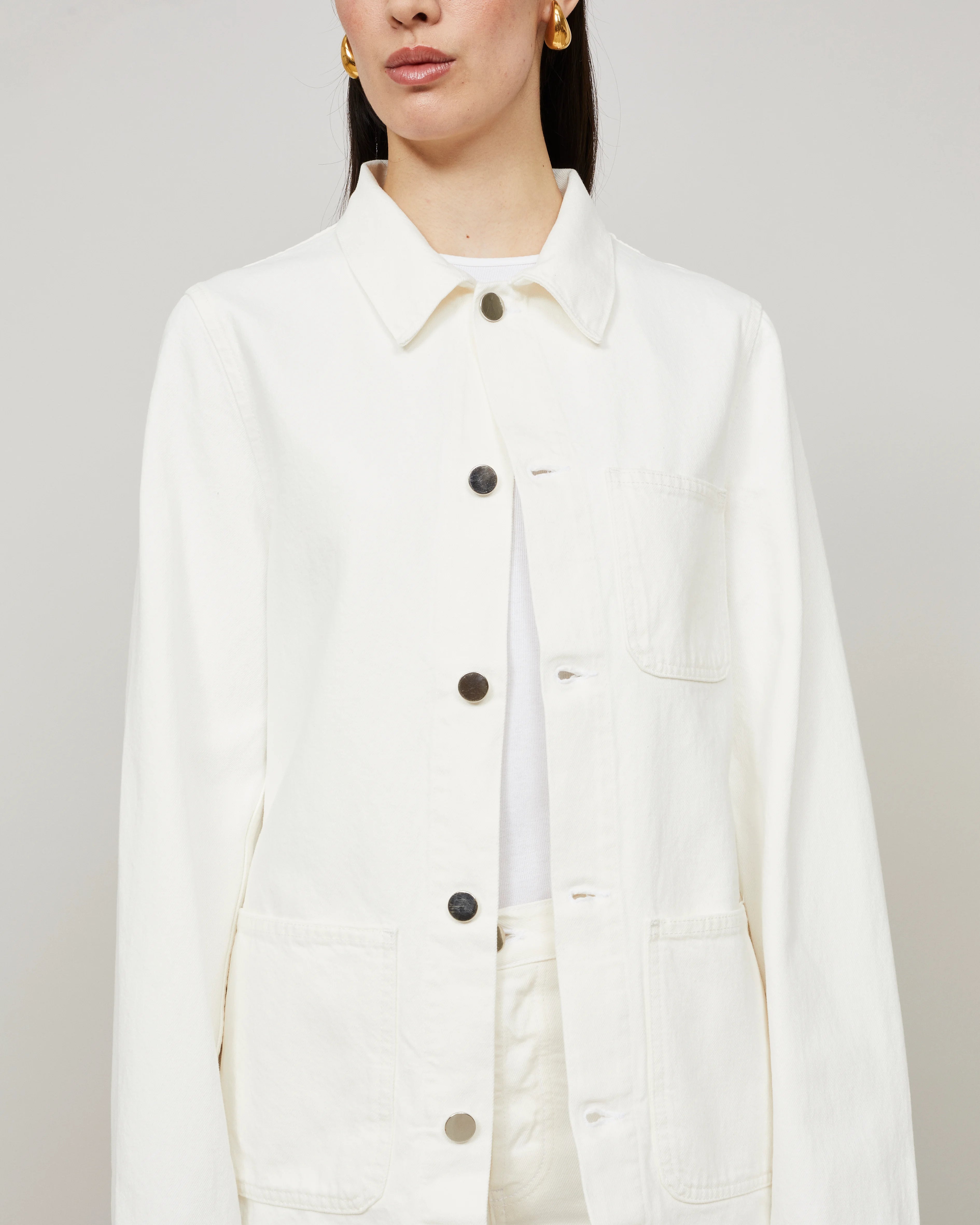 GENESIS - Workwear jacket in Ecru denim