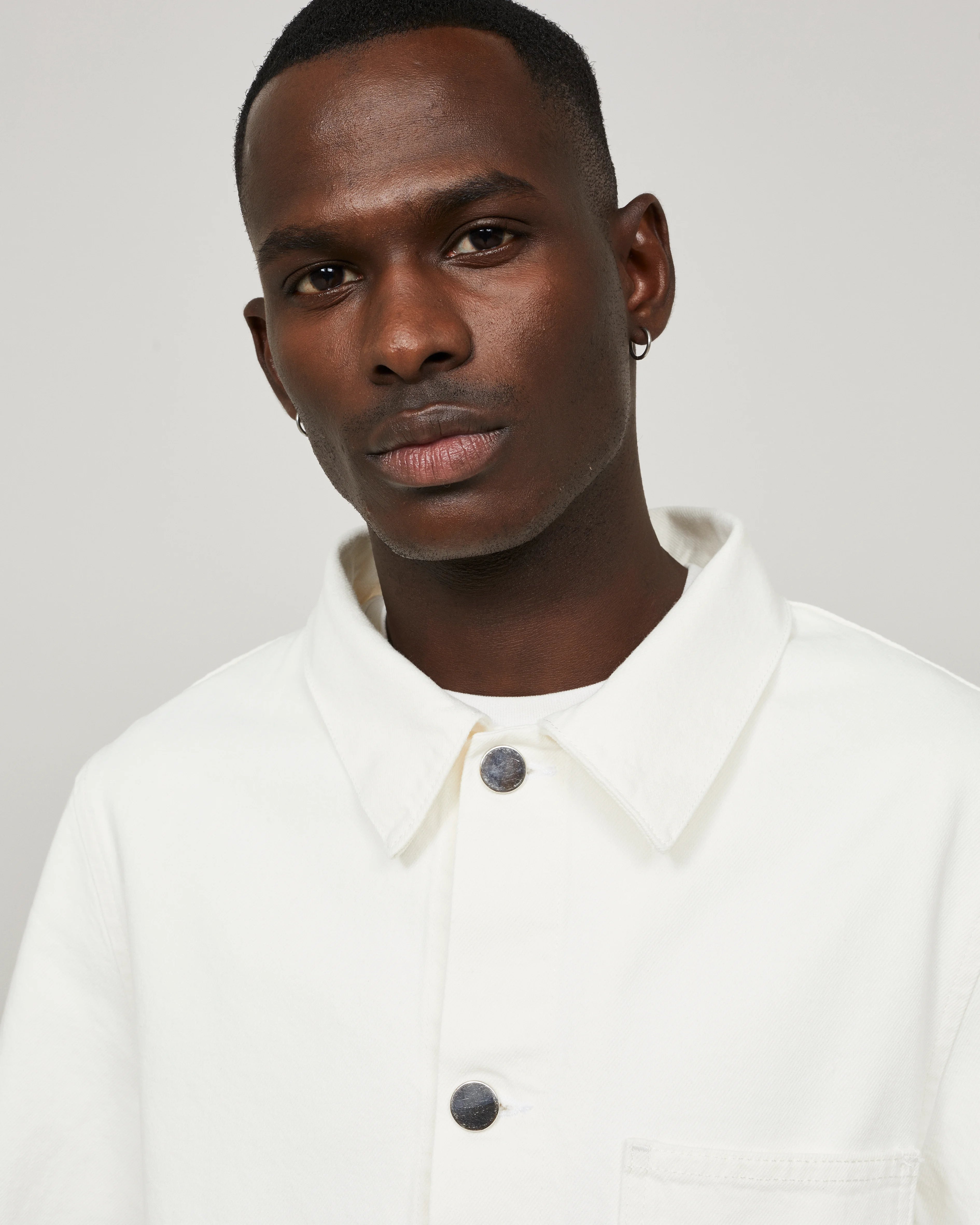 GENESIS - Workwear jacket in Ecru denim