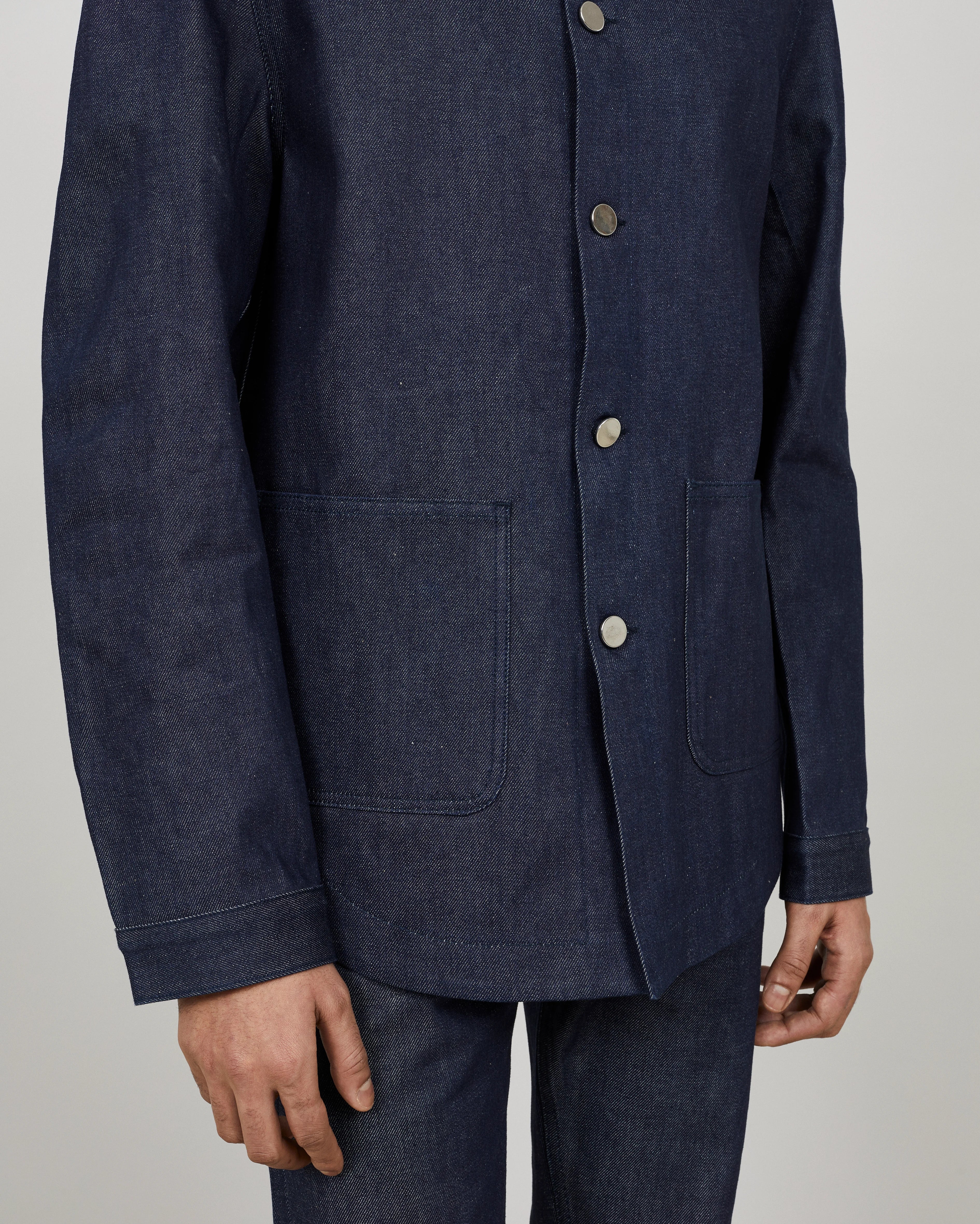 GENESIS - Workwear jacket in indigo denim