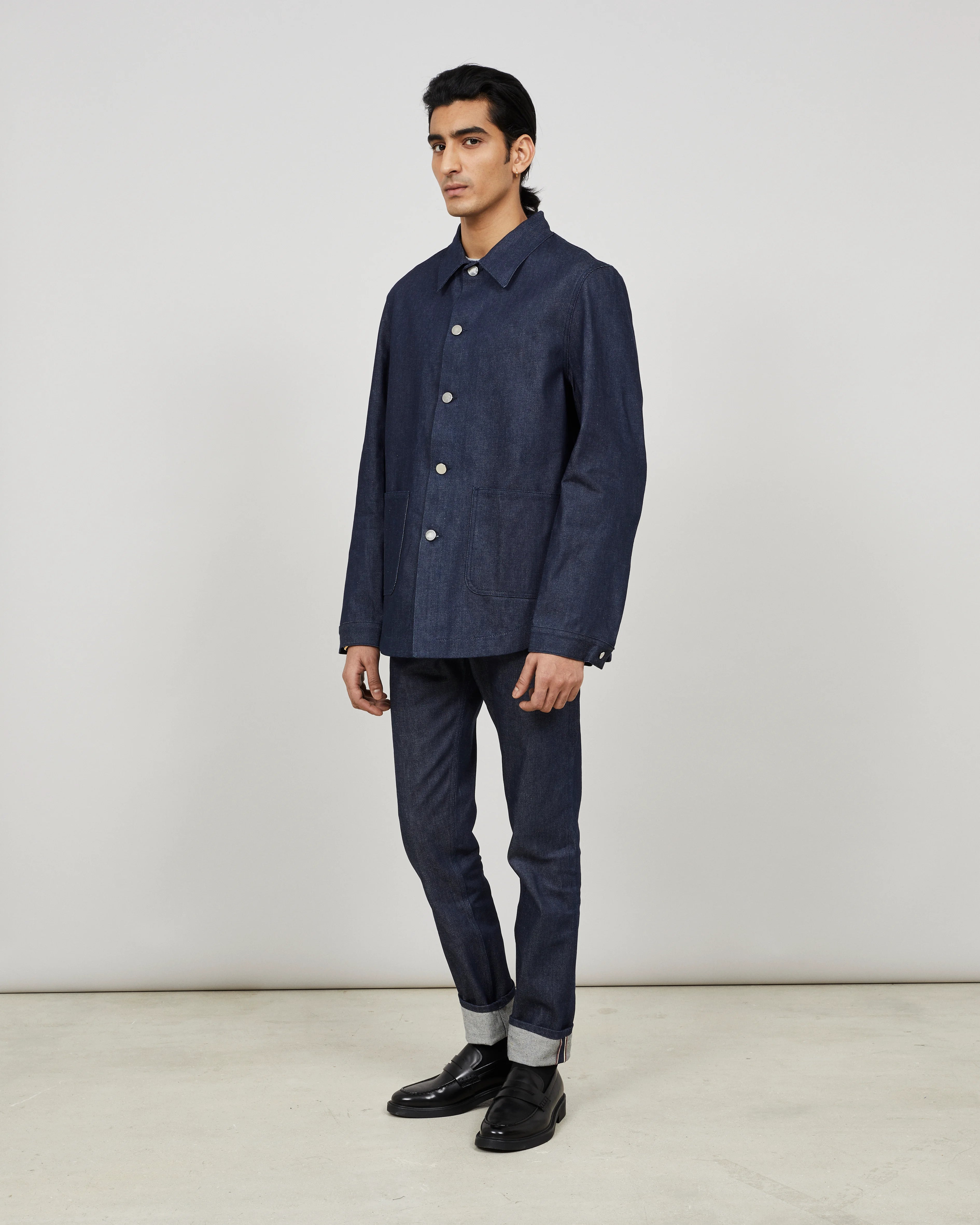 GENESIS - Workwear jacket in indigo denim