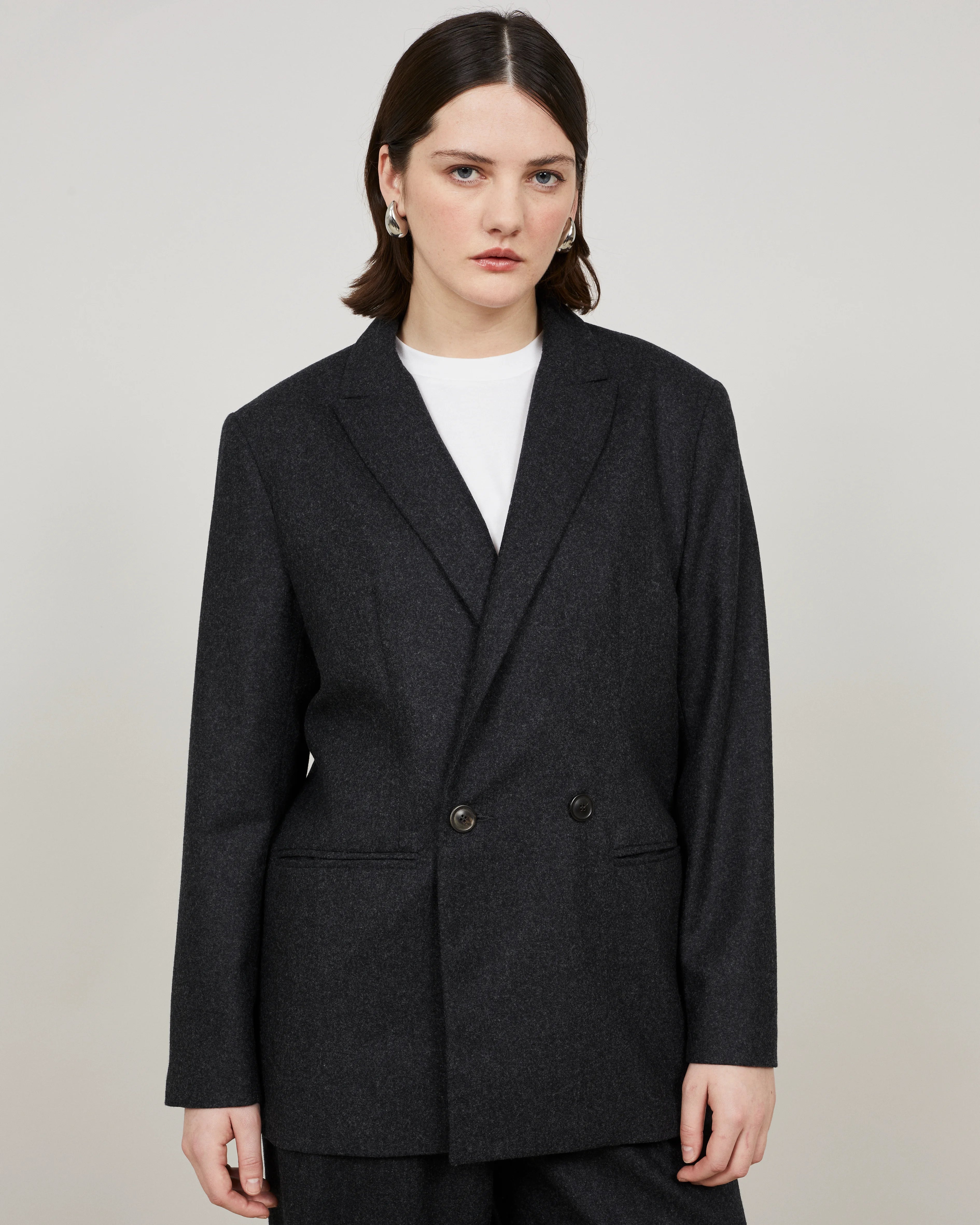 NORTH - Double-breasted flannel jacket