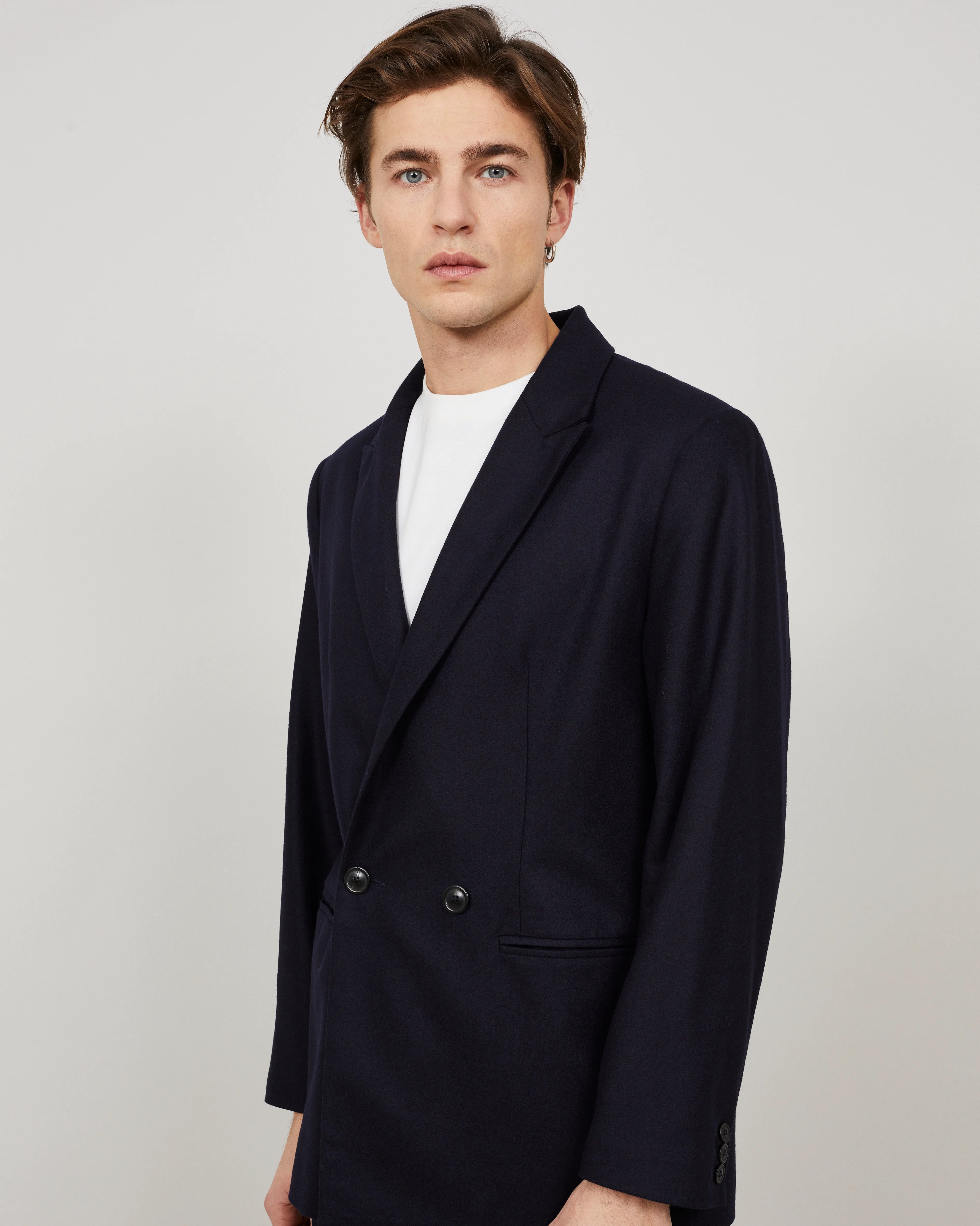 NORTH - Double-breasted flannel jacket