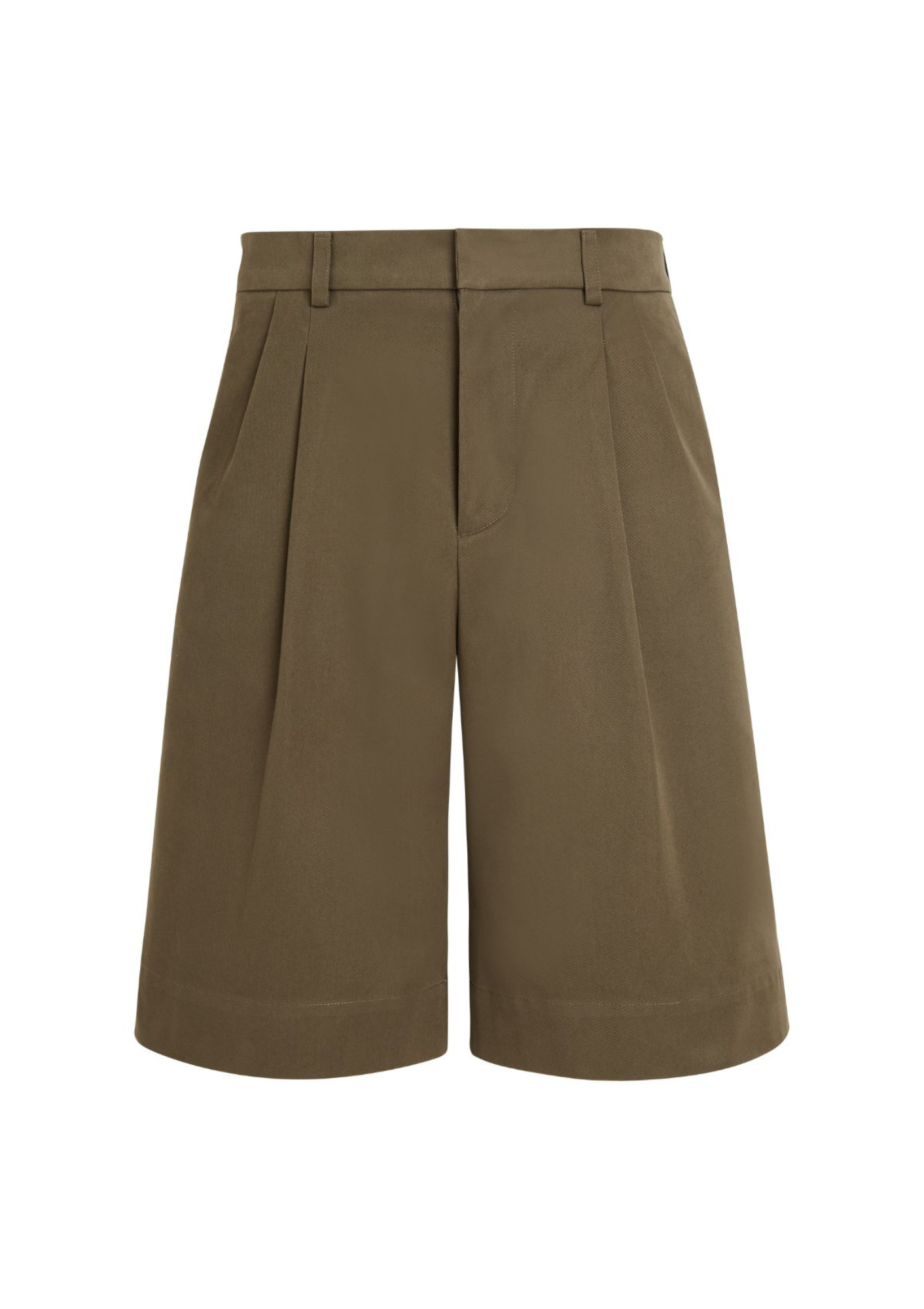 ROMULUS - Bermuda à plis en gabardine