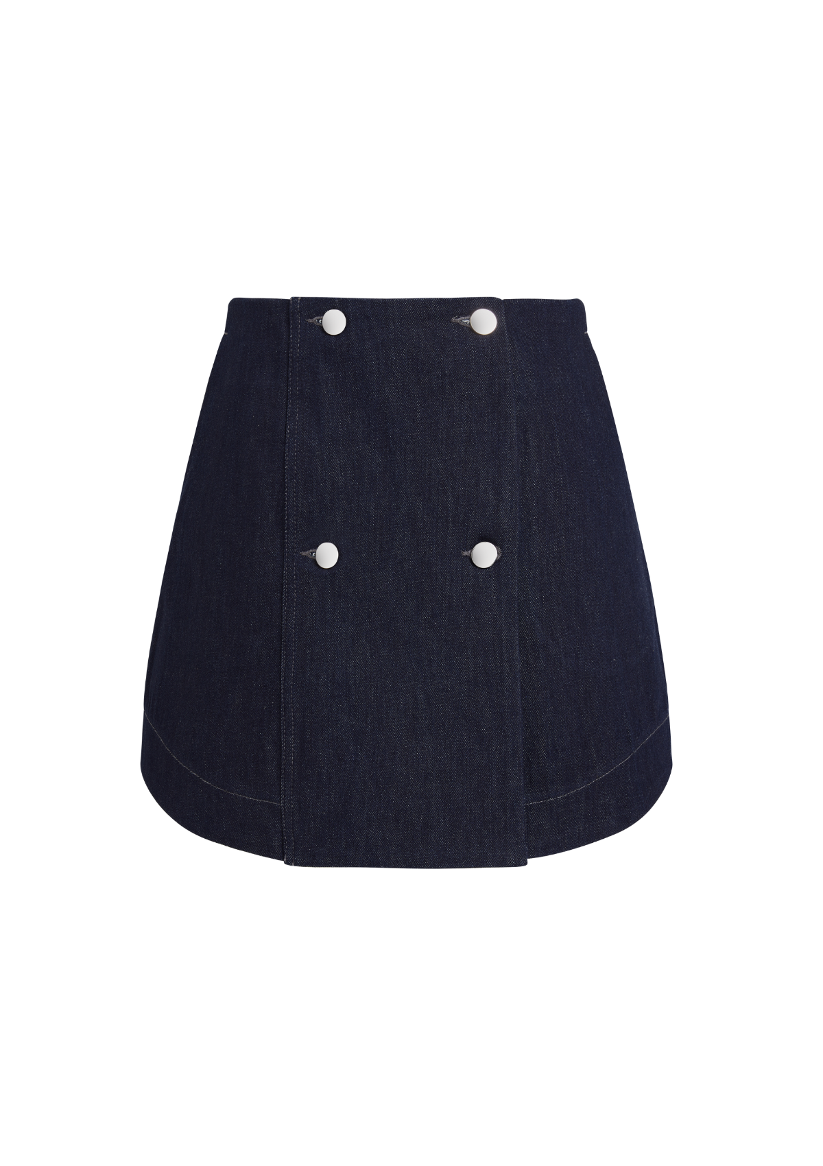 SAYA - Mini-jupe en denim indigo