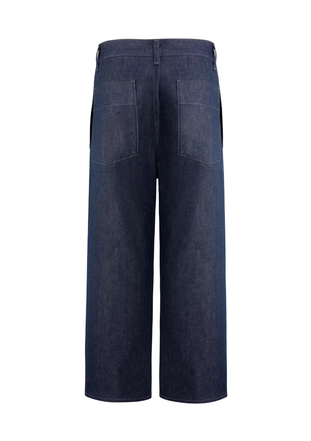 AMPIO - Wide-leg trousers in indigo denim