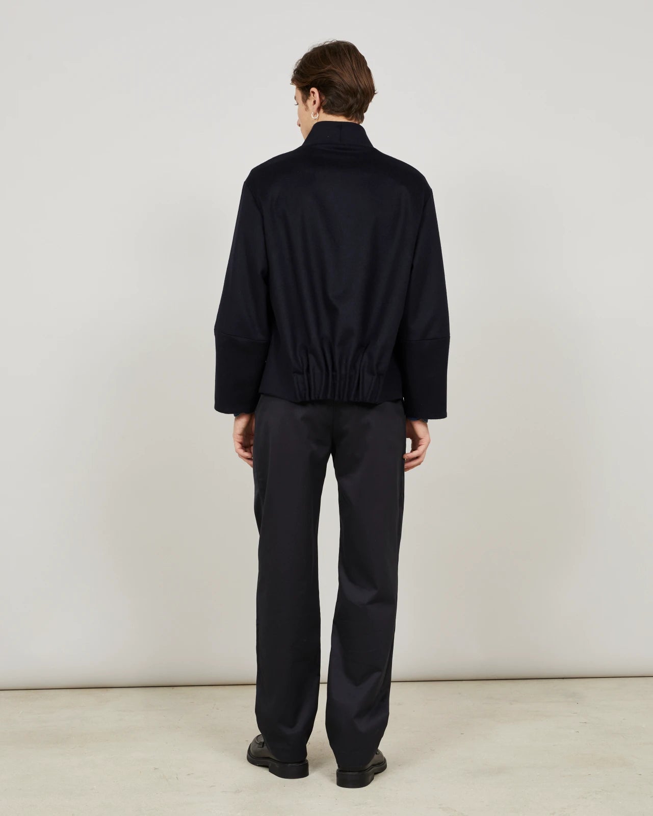 BOW - Short coat in cashmere and wool