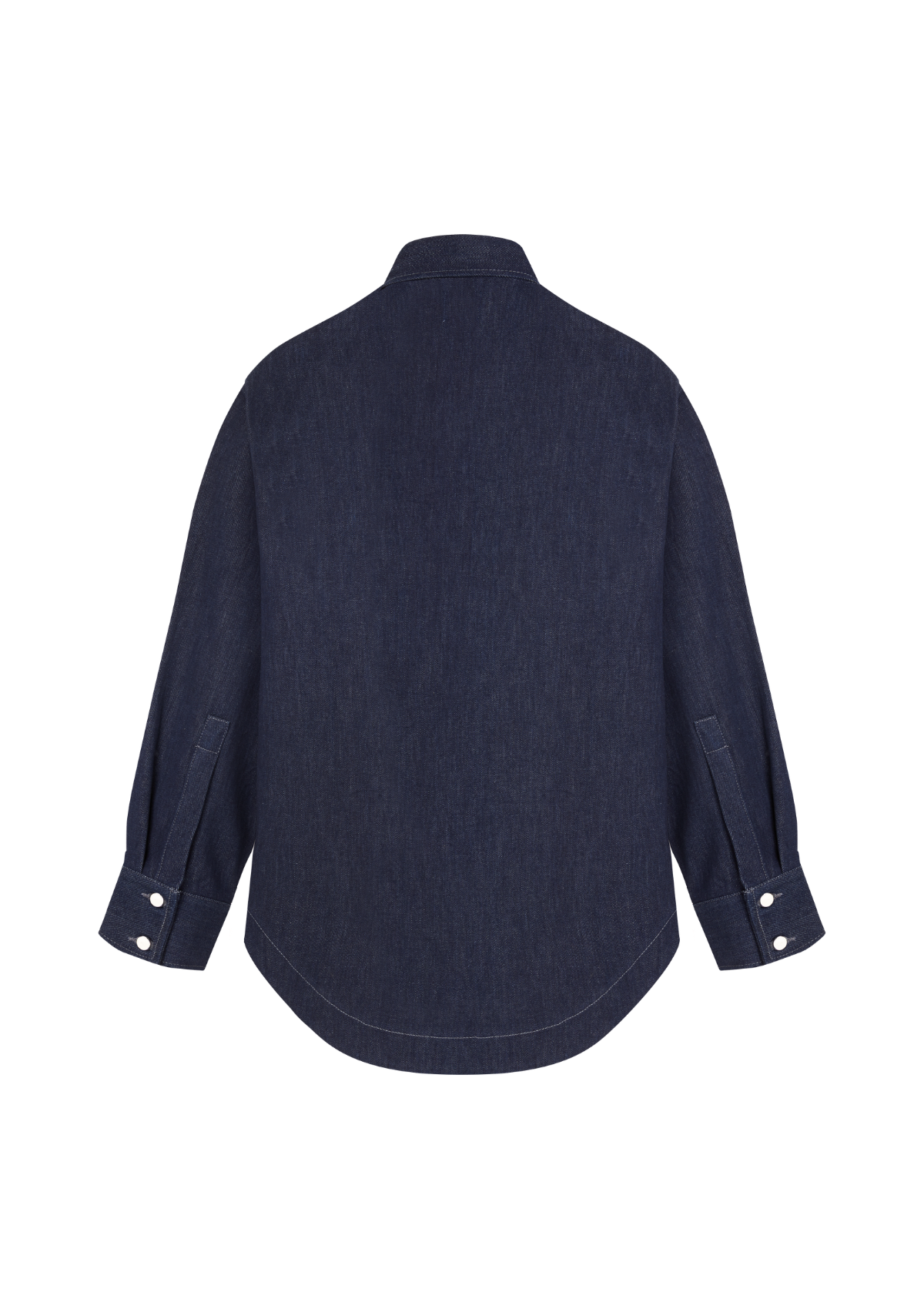 KRYS - Straight overshirt in indigo denim
