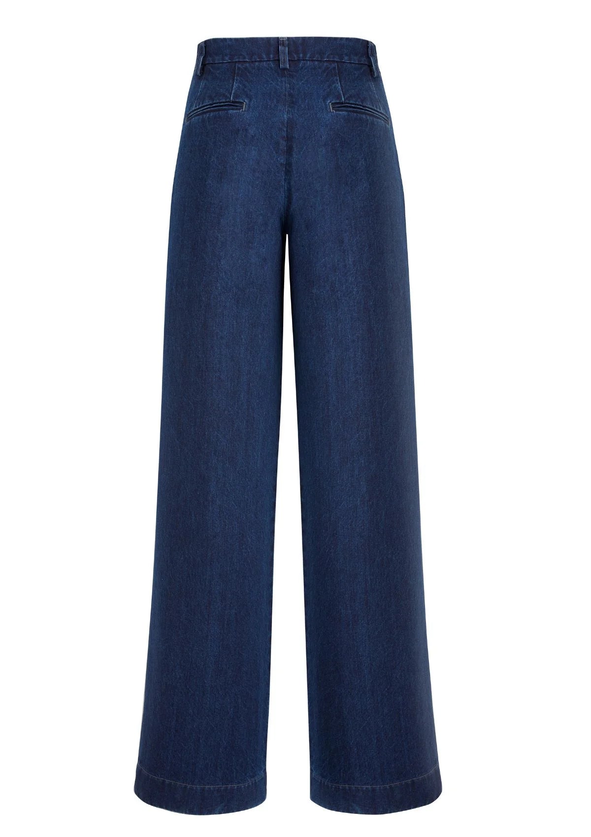 SOUTH - PLEATED TROUSER IN INDIGO DENIM