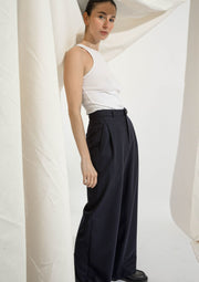 SOUTH - Wide-leg flannel trousers