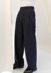 SOUTH - Wide-leg flannel trousers