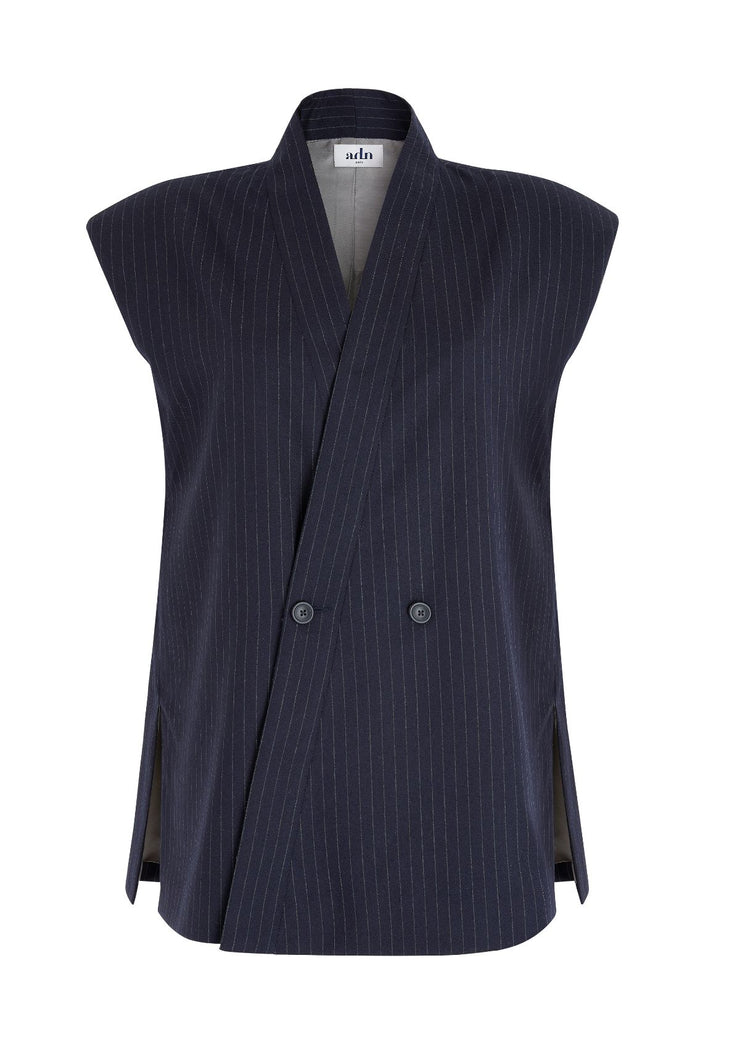 WESTE - Striped flannel cardigan
