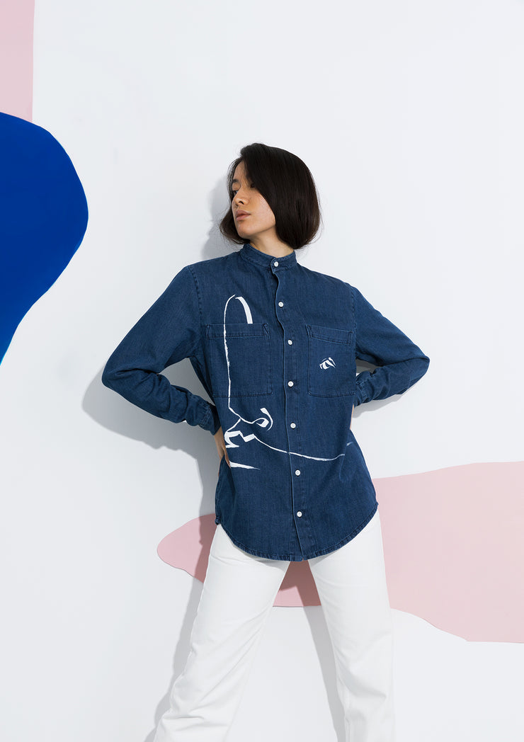 DNA loves ART - Denim Shirt - Artwork 4