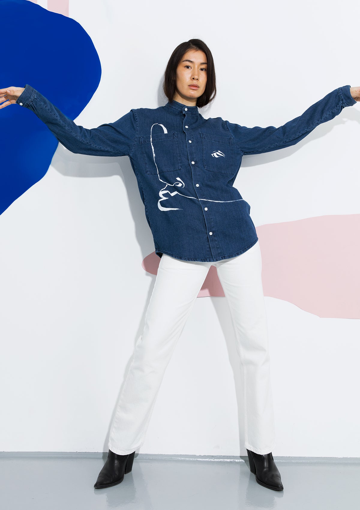 DNA loves ART - Denim Shirt - Artwork 4